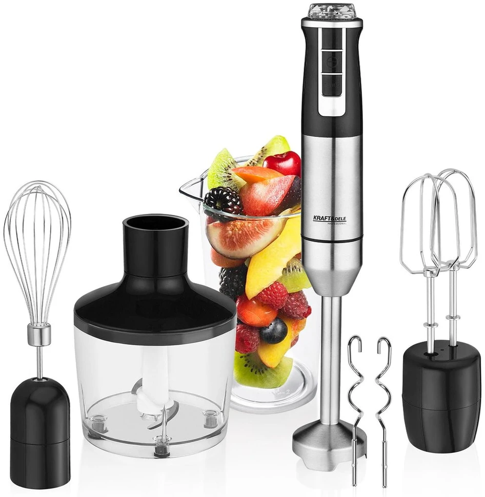 Kraft &amp;Dele Elektrinis plaktuvas/blenderis su priedais KRAFT&DELE KD4110