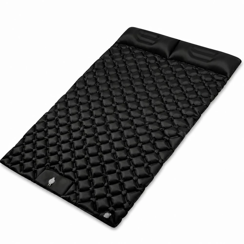 Savaime pripučiamas dvigubas čiužinys 120x190 cm su įmontuota pompa