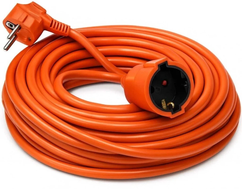 BOXER sodo statybinis prailgintuvas 30m 3x2,5mm² su įžeminimu, oranžinis