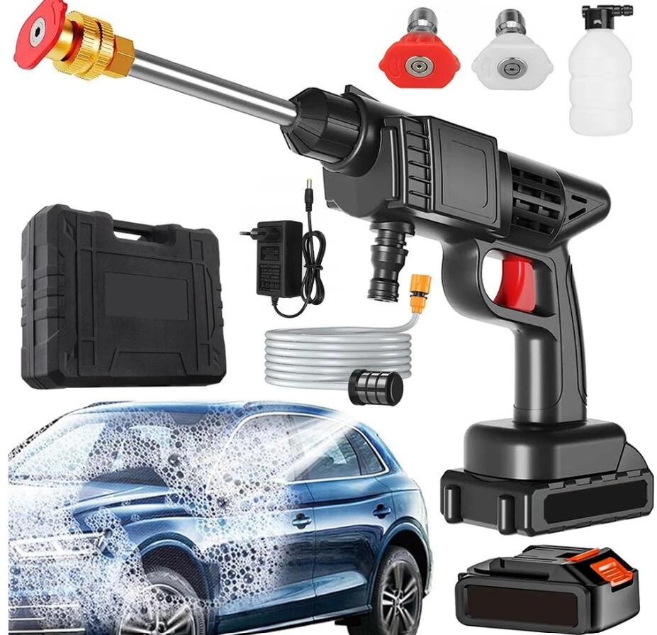 Akumuliatorinis aukšto slėgio plovimo įrenginys, 600 W
