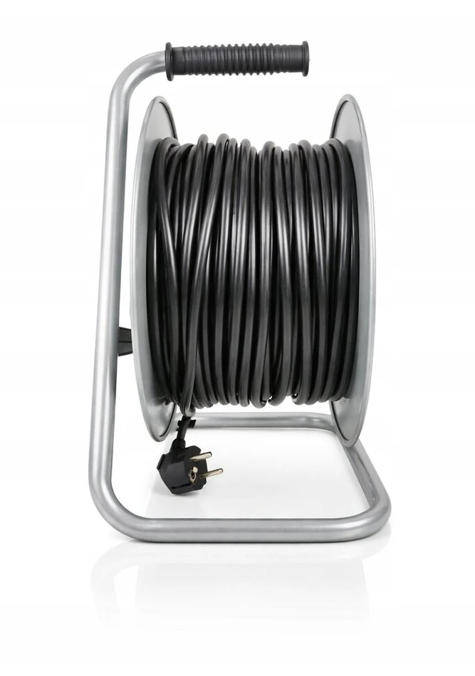 Boxer prailgintuvas su metaline rite 50 m, IP44, 3x2,5 mm², juodas, spalva: pilka