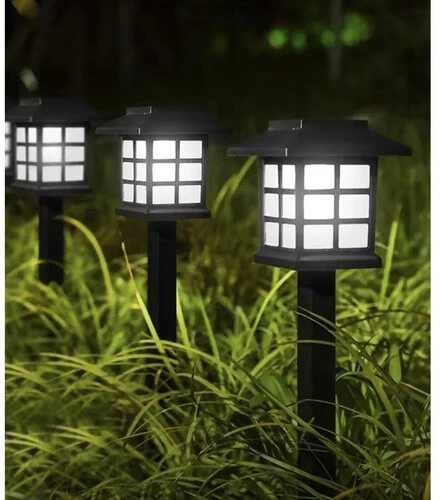 LED sodo šviestuvai su saulės baterija, 6 vnt. Gardlov, spalva: juoda
