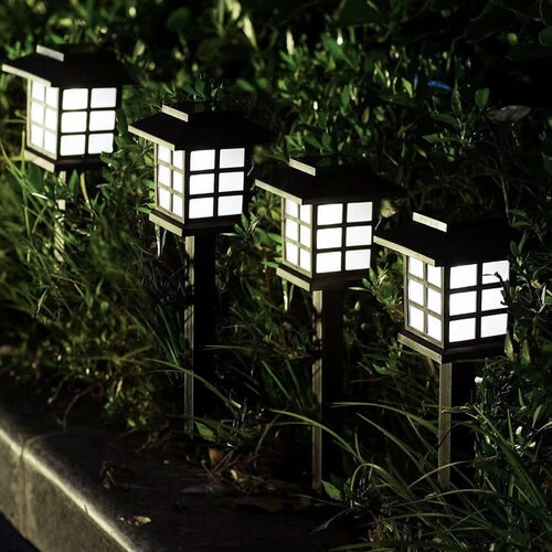 LED sodo šviestuvai su saulės baterija, 6 vnt. Gardlov, spalva: juoda