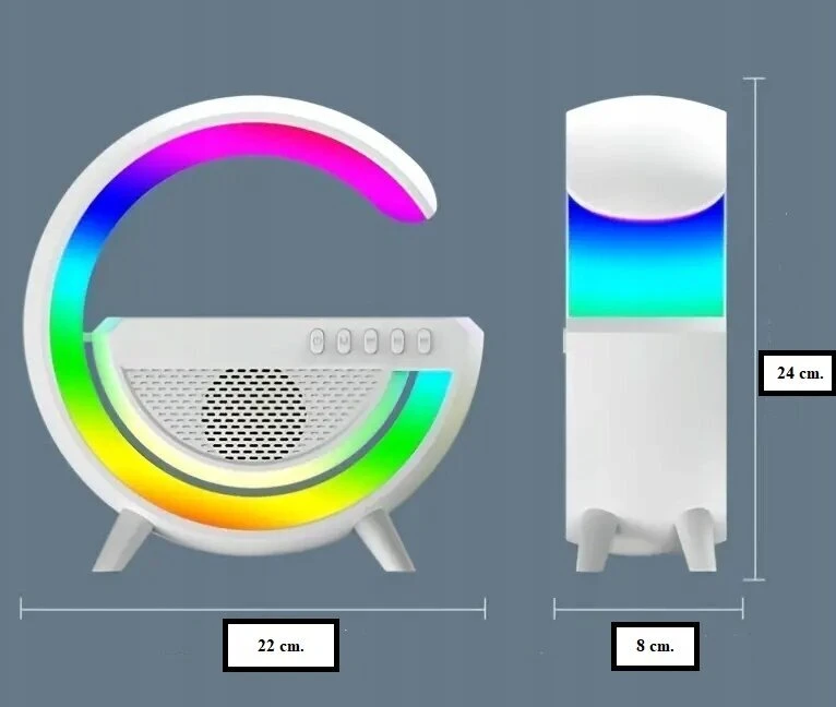 Bluetooth kolonėlė, Išmanioji kolonėlė 3in1 SM-2301, spalva: balta