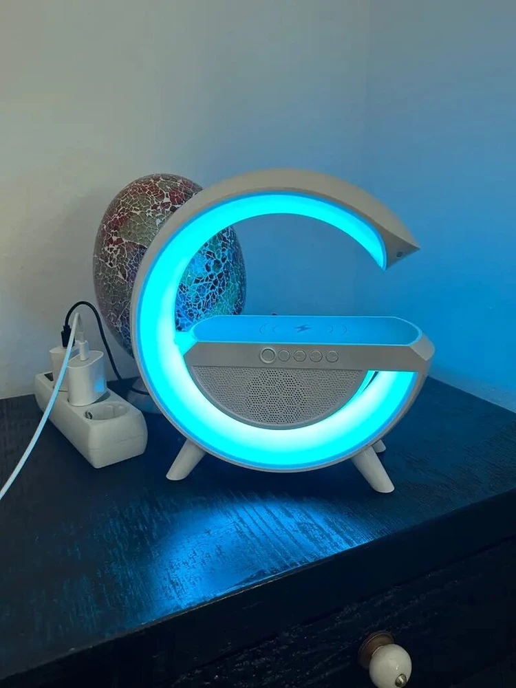 Bluetooth kolonėlė, Išmanioji kolonėlė 3in1 SM-2301, spalva: balta