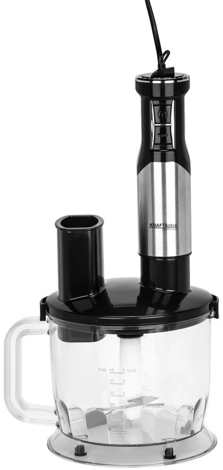 Kraftdele Smulkintuvas Trintuvas / smulkintuvas KD4182, 1500 W + priedai Kraft &amp; Dele, spalva: juoda, sidabrinė
