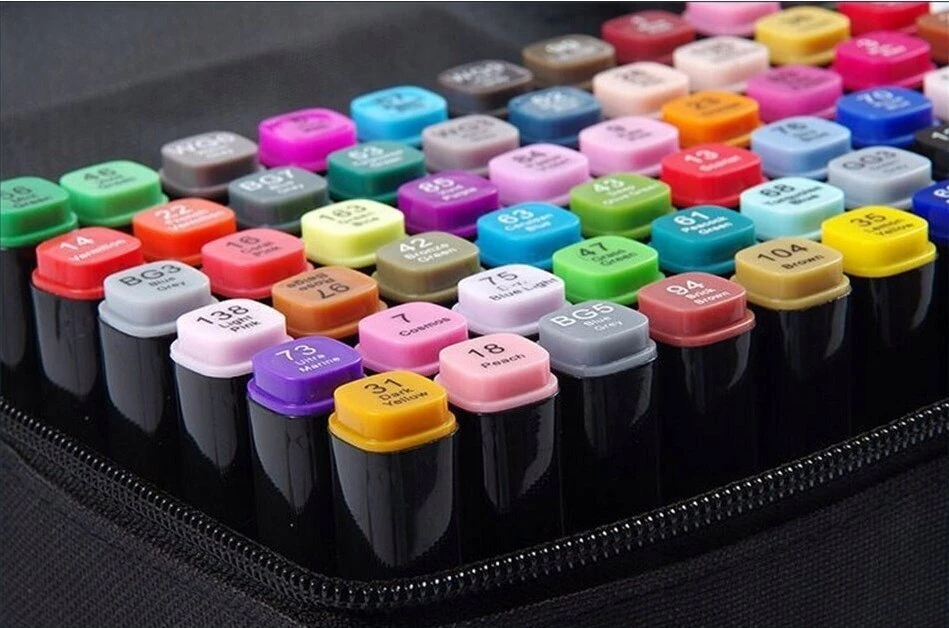 Spalvoti dvipusiai žymekliai Highlighters, 120 vnt Iso Trade