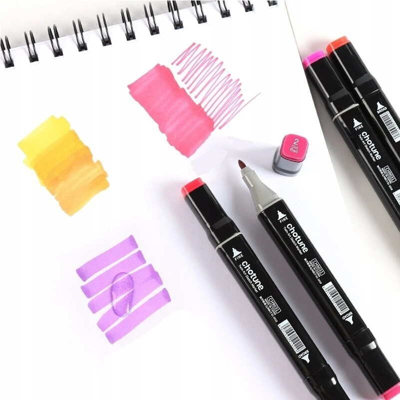 Spalvoti dvipusiai žymekliai Highlighters, 168 vnt