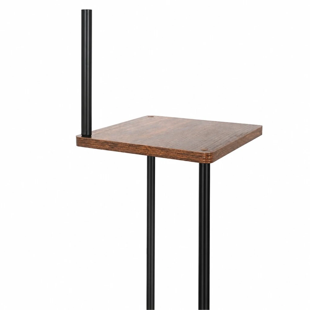 Stovintis gėlių stovas 78 cm, 3 lentynos MDF, metalinis rėmas