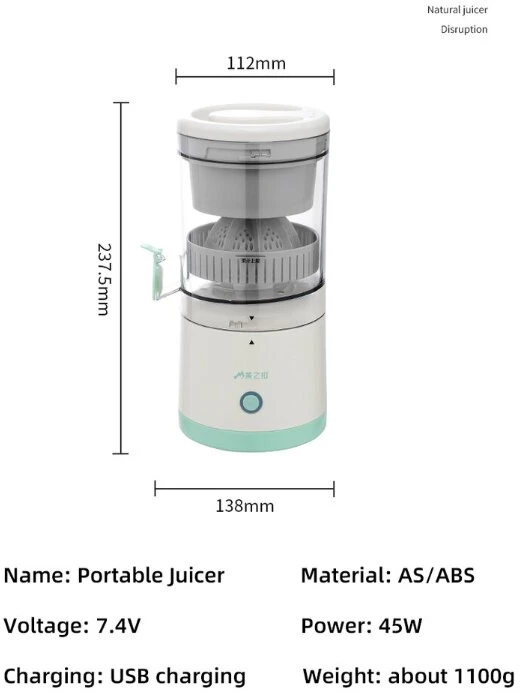 Sulčiaspaudė Citrus Juicer HP001, spalva: balta
