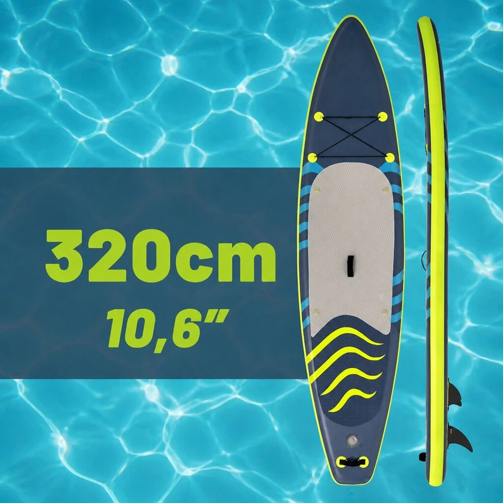 Irklentė SUP lenta 320 cm su reguliuojamu irklu ir trimis pelekais