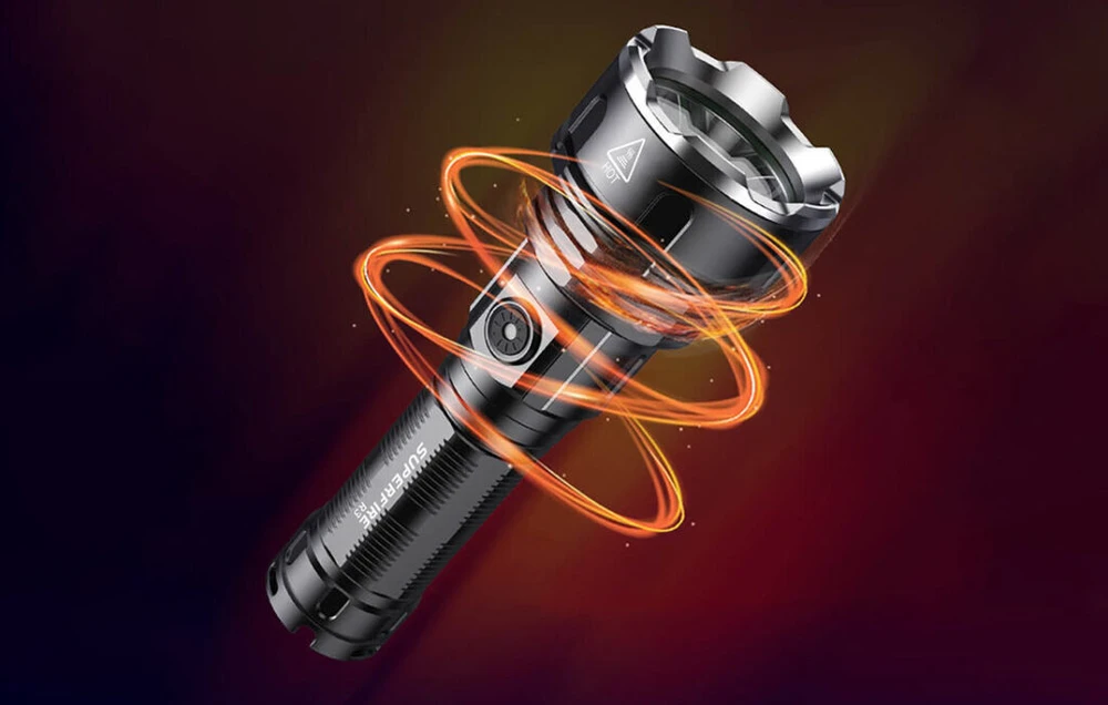 Superfire R3 P90 žibintuvėlis 2700lm USB