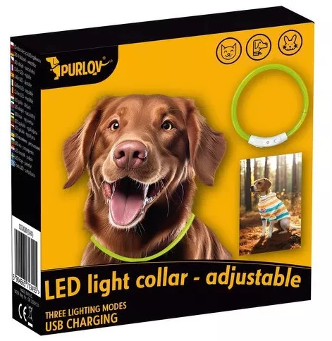 Šviečiantis LED antkaklis šunims ir katėms