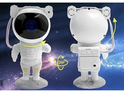 Šviesų projektorius Izoxis vaikiškas stalinis šviestuvas Astronautas