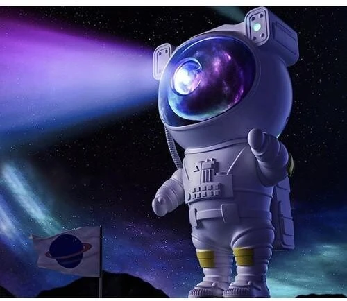 Šviesų projektorius Izoxis vaikiškas stalinis šviestuvas Astronautas