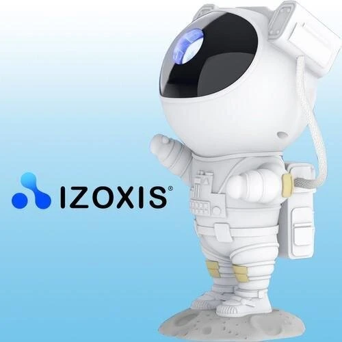 Šviesų projektorius Izoxis vaikiškas stalinis šviestuvas Astronautas