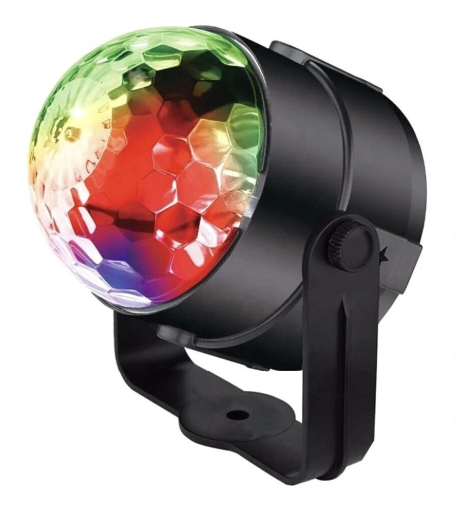 LED spalvų disko lempa
