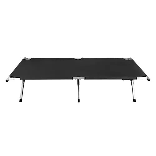 Turistinė sulankstoma lova 189 x 70 x 43 cm, juoda