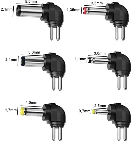 Universalus maitinimo šaltinis 3–12V USB, 30W su 6 antgaliais
