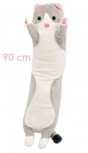 Vaikiška, pliušinė katė, pilka, 90cm Airi