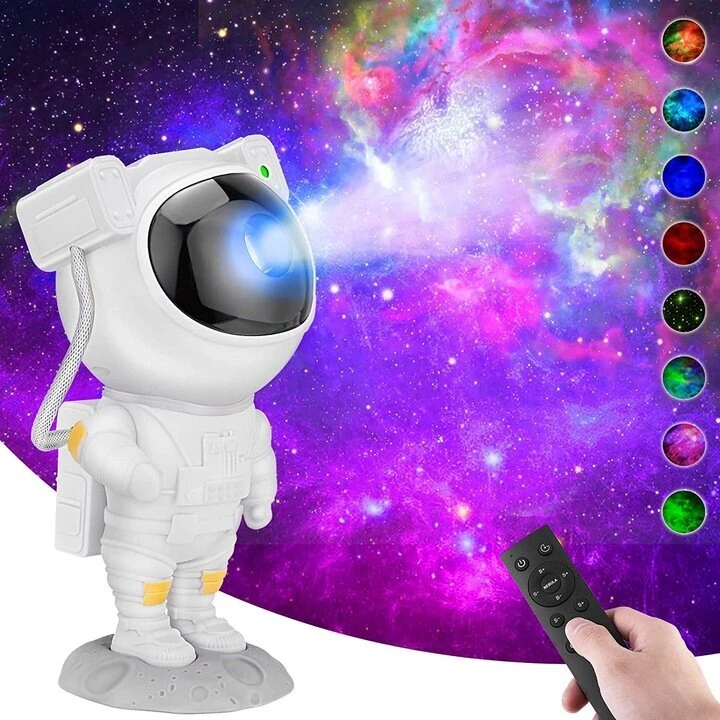 Vaikiškas projektoriaus Astronautas, įvairių spalvų