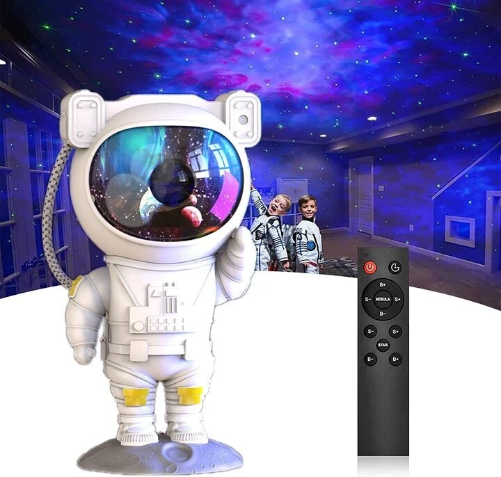 Vaikiškas projektoriaus Astronautas, įvairių spalvų
