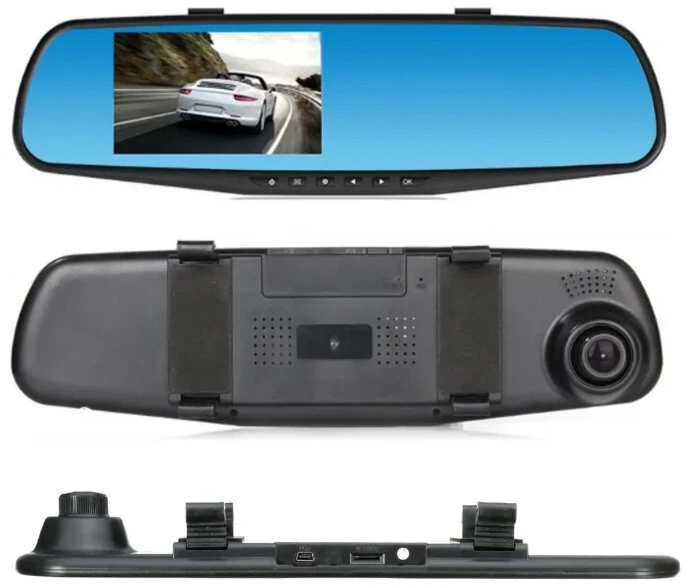 Vaizdo registratorius Galinio vaizdo veidrodis 2in1 su DVR ir galinio vaizdo kamera