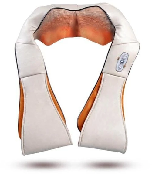 Reach Kaklo ir pečių Shiatsu masažuoklis su šildymo funkcija F718 pilkas-oranžinis