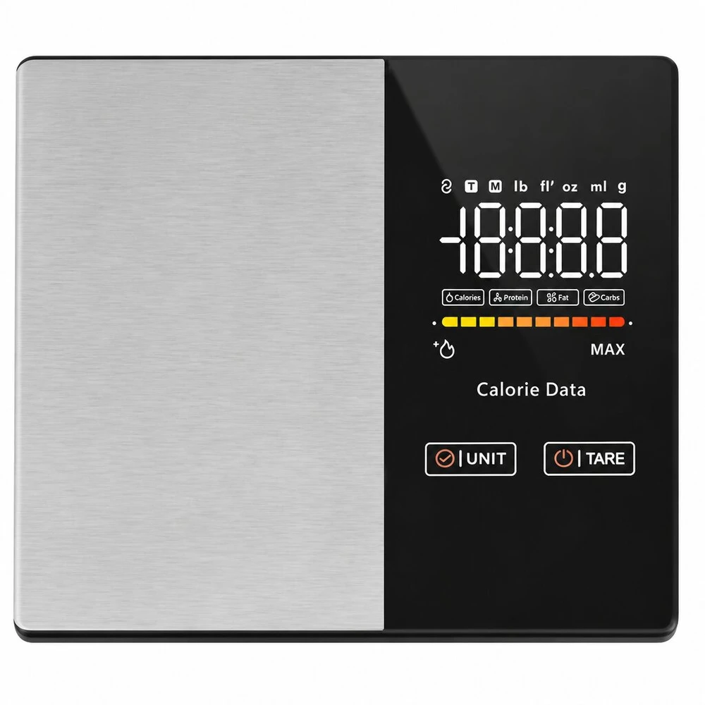 Virtuvinės svarstyklės 24632, 5kg, Bluetooth ryšys, spalva: juoda