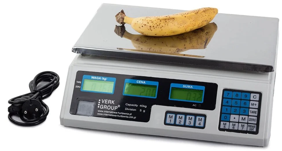 Virtuvinės svarstyklės Svarstyklės, pilkos, 40 kg