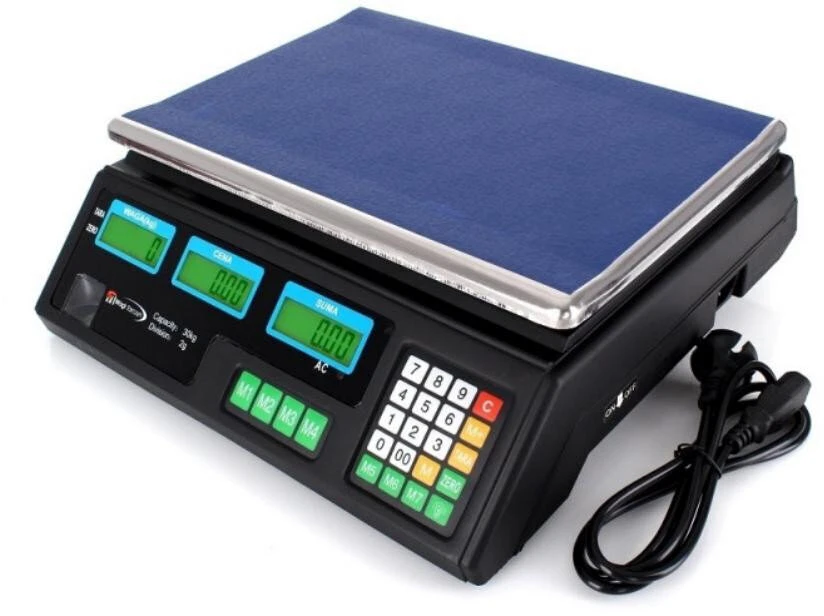 Virtuvinės svarstyklės Svarstyklės su įkraunamu akumuliatoriumi, 40 kg