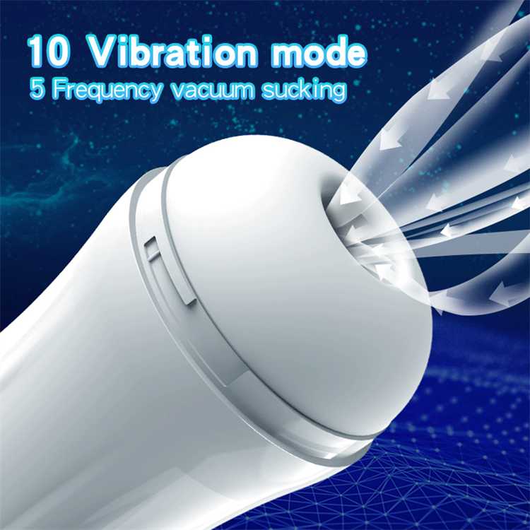 Vyrams skirtas masturbatorius su vibracija ir siurbimo funkcija