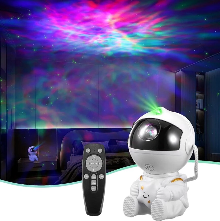 Projektorius LED žvaigždyno projektorius sėdintis astronautas, spalva: balta