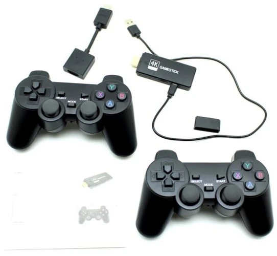 Žaidimų konsolė HDMI Jungties TV konsolė su 11457 Skirtingais Retro Žaidimais Retro Games, spalva: juoda