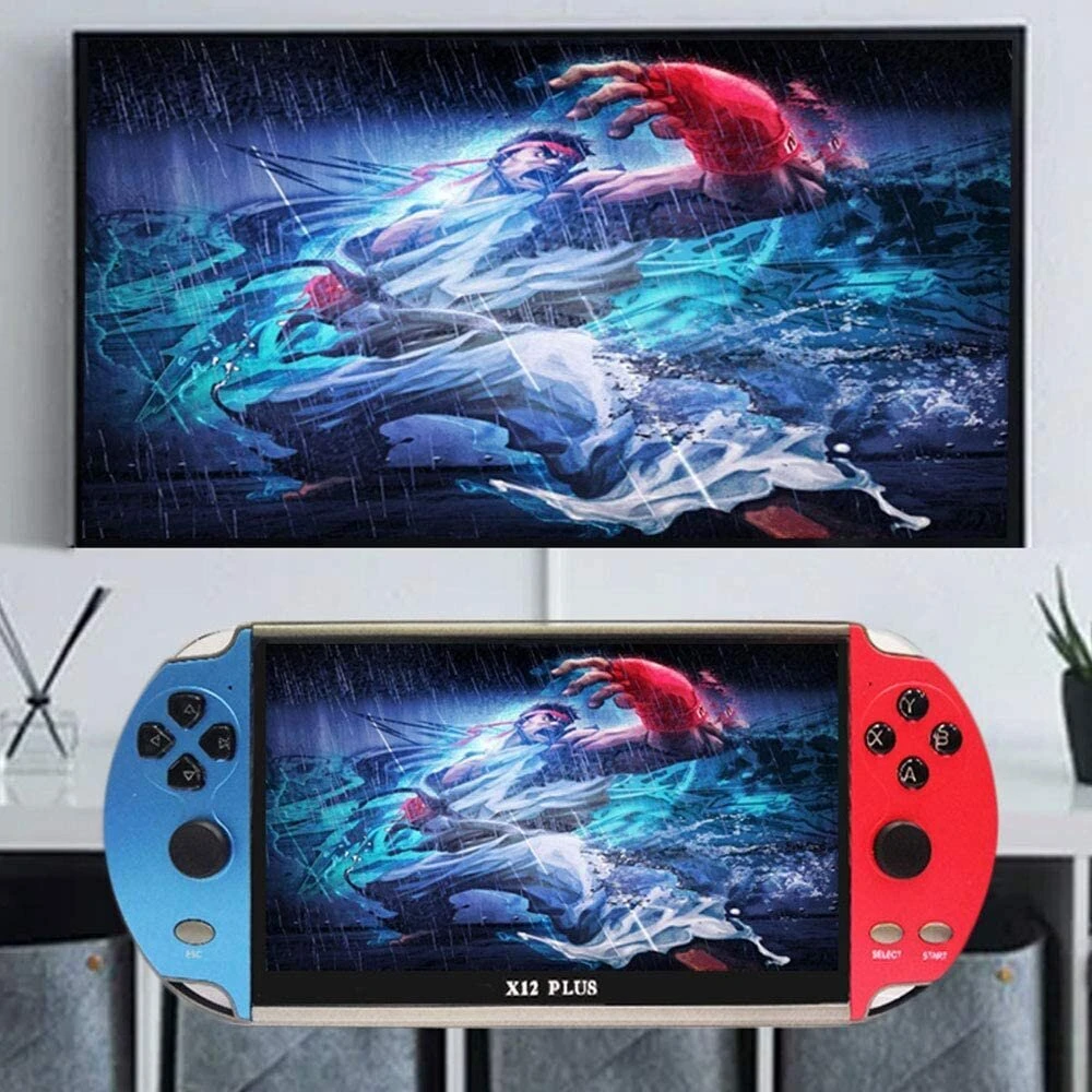 Žaidimų konsolė Žaidimų mini rankinė konsolė X12 - 1000 game