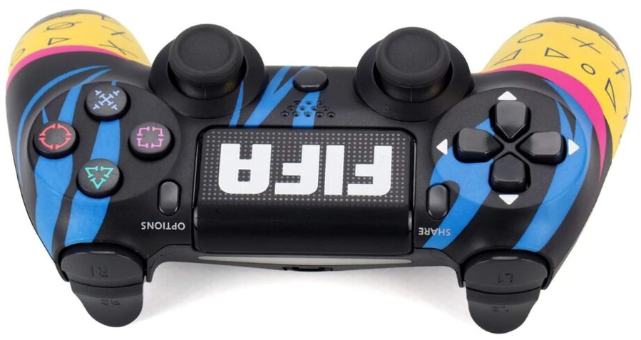 Žaidimų pultelis Games World Doubleshock 4 V2 Fifa Juodas/Geltonas