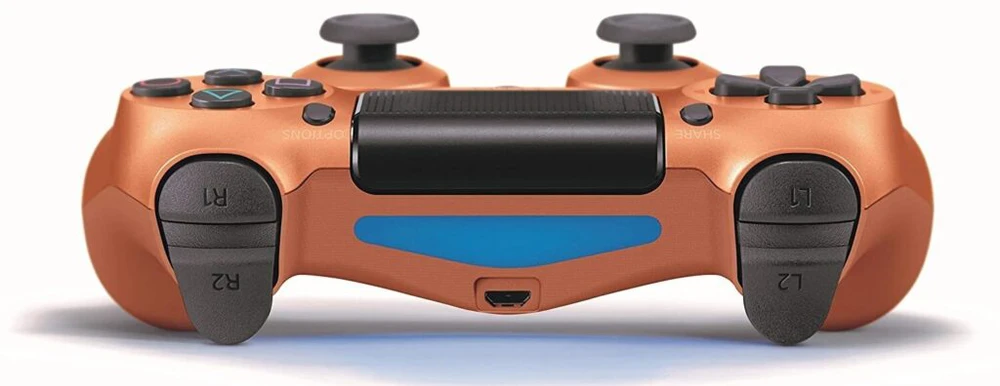 Žaidimų pultelis Games World PS4 Doubleshock 4 V2 bevielis žaidimų pultelis / valdiklis, rudas ( Metallic Copper), skirtas PS4 / PS5 / Android / iOS