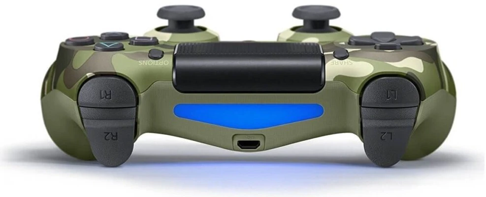 Žaidimų pultelis Games World PS4 Doubleshock 4 V2 bevielis žaidimų pultelis / valdiklis, kamufliažinis žalias, skirtas PS4 / PS5 / Android / iOS