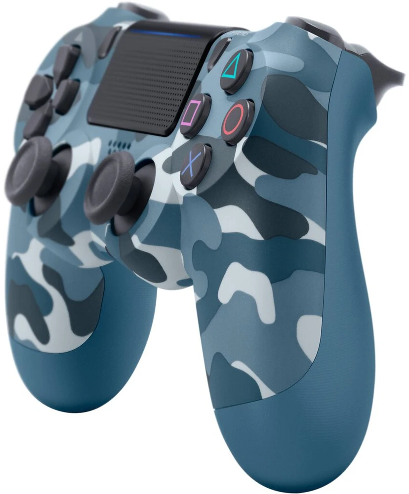 Žaidimų pultelis Games World PS4 Doubleshock 4 V2 bevielis žaidimų pultelis / valdiklis, kamufliažinis mėlynas, skirtas PS4 / PS5 / Android / iOS