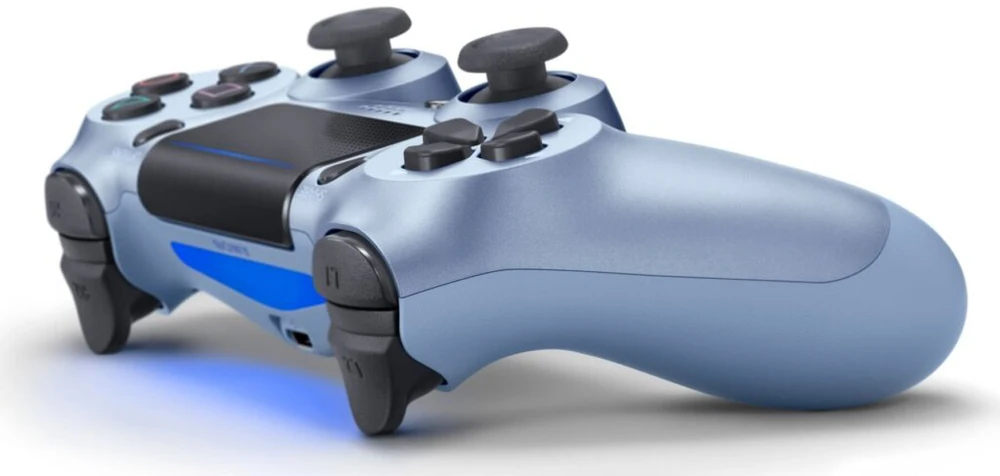 Žaidimų pultelis Games World PS4 Doubleshock 4 V2 bevielis žaidimų pultelis / valdiklis, šviesiai mėlynas ( Titanium Mėlyna), skirtas PS4 / PS5 / Android / iOS