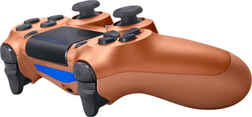 Žaidimų pultelis Games World PS4 Doubleshock 4 V2 bevielis žaidimų pultelis / valdiklis, rudas ( Metallic Copper), skirtas PS4 / PS5 / Android / iOS