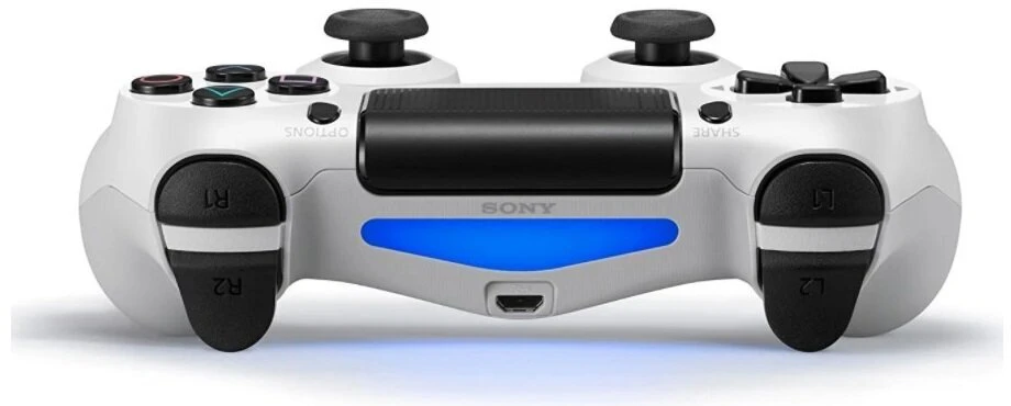 Žaidimų pultelis Games World PS4 Doubleshock 4 V2 bevielis žaidimų pultelis / valdiklis, baltas, skirtas PS4 / PS5 / Android / iOS