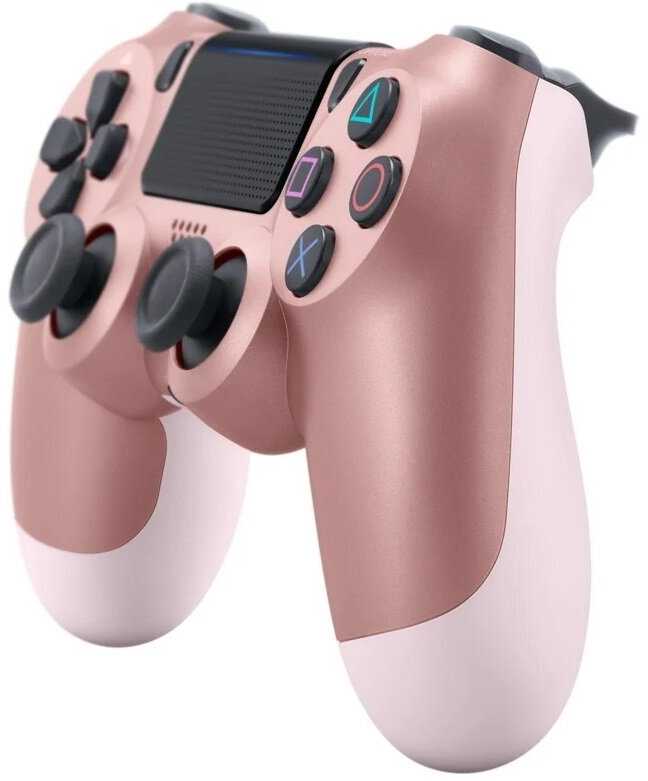Žaidimų pultelis Games World PS4 Doubleshock 4 V2 bevielis žaidimų pultelis / valdiklis, rožinis, rose auksinis, skirtas PS4 / PS5 / Android / iOS