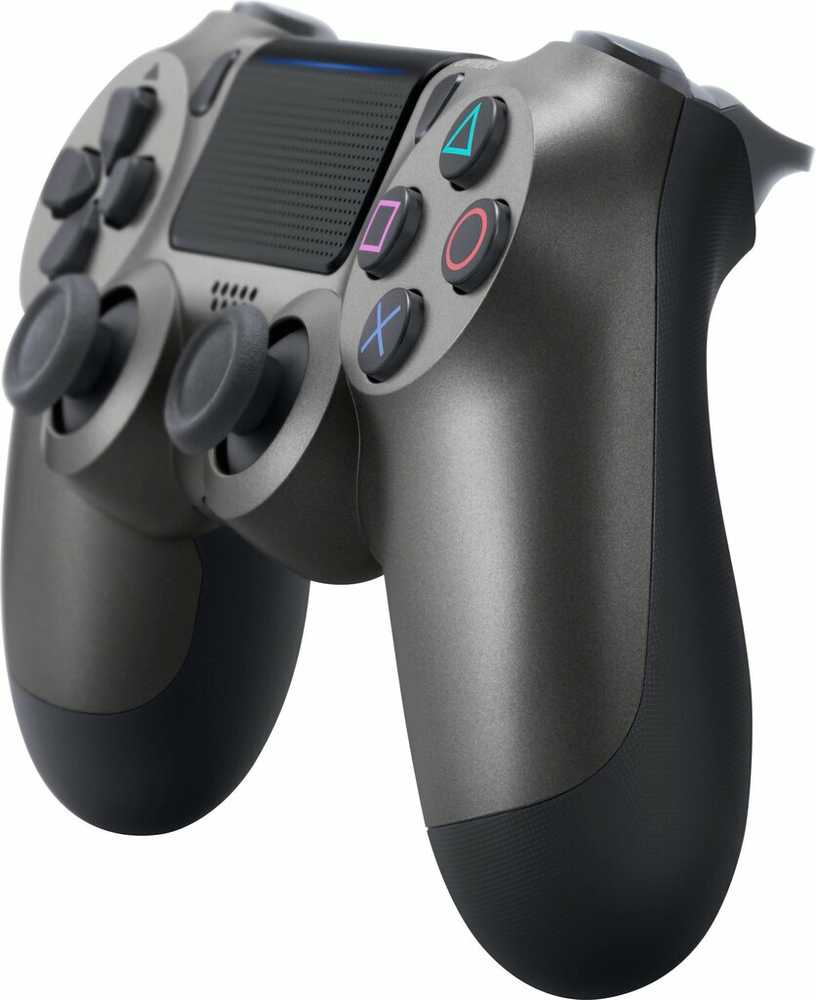 Žaidimų pultelis Games World PS4 Doubleshock 4 V2 bevielis žaidimų pultelis / valdiklis, pilkas ( Steel Juodas), skirtas PS4 / PS5 / Android / iOS
