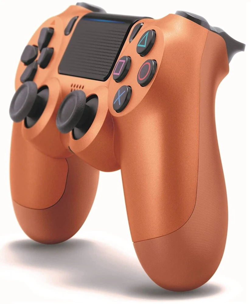 Žaidimų pultelis Games World PS4 Doubleshock 4 V2 bevielis žaidimų pultelis / valdiklis, rudas ( Metallic Copper), skirtas PS4 / PS5 / Android / iOS