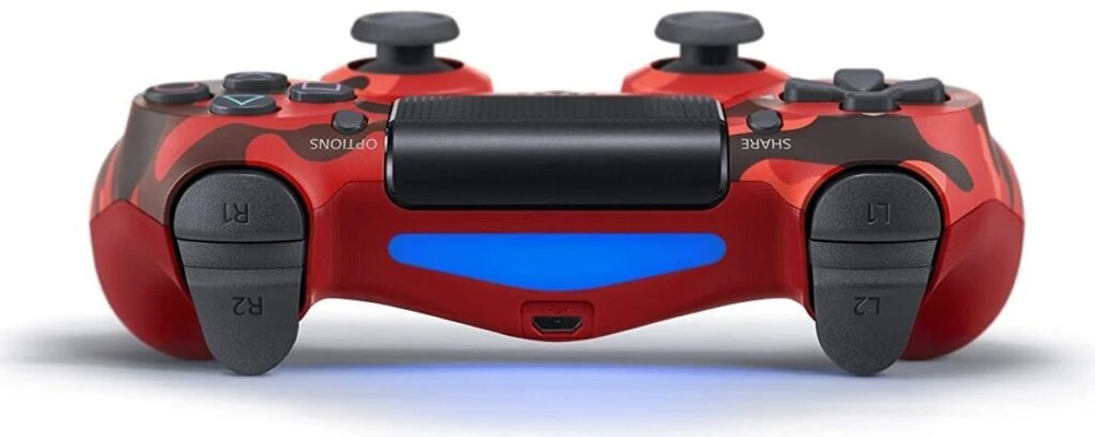 Žaidimų pultelis Games World PS4 Doubleshock 4 V2 bevielis žaidimų pultelis / valdiklis, kamufliažinis raudonas, skirtas PS4 / PS5 / Android / iOS