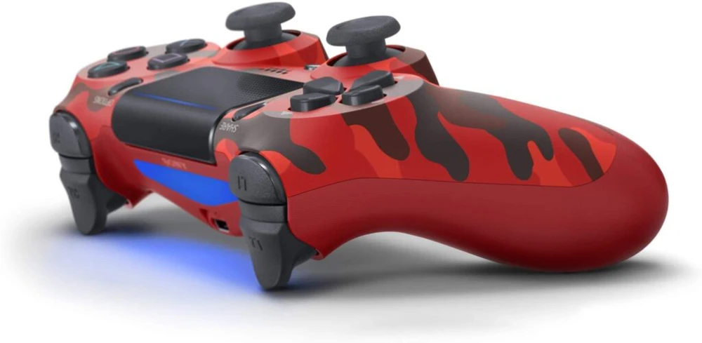 Žaidimų pultelis Games World PS4 Doubleshock 4 V2 bevielis žaidimų pultelis / valdiklis, kamufliažinis raudonas, skirtas PS4 / PS5 / Android / iOS