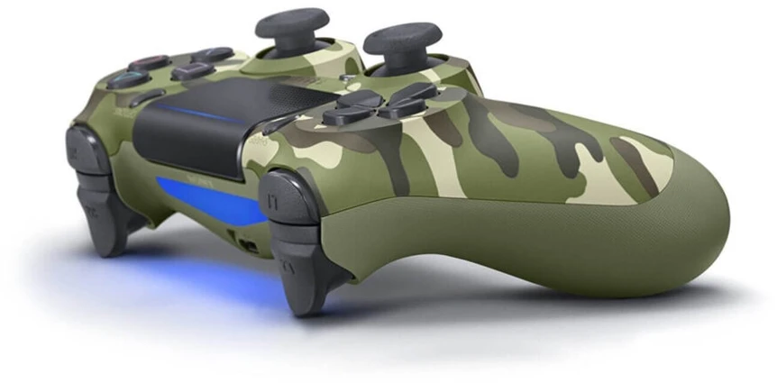Žaidimų pultelis Games World PS4 Doubleshock 4 V2 bevielis žaidimų pultelis / valdiklis, kamufliažinis žalias, skirtas PS4 / PS5 / Android / iOS