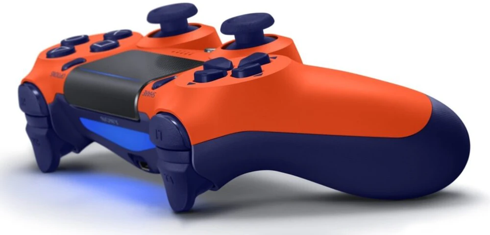 Žaidimų pultelis Games World PS4 Doubleshock 4 V2 bevielis žaidimų pultelis / valdiklis, oranžinis ( Sunset Oranžinis), skirtas PS4 / PS5 / Android / iOS
