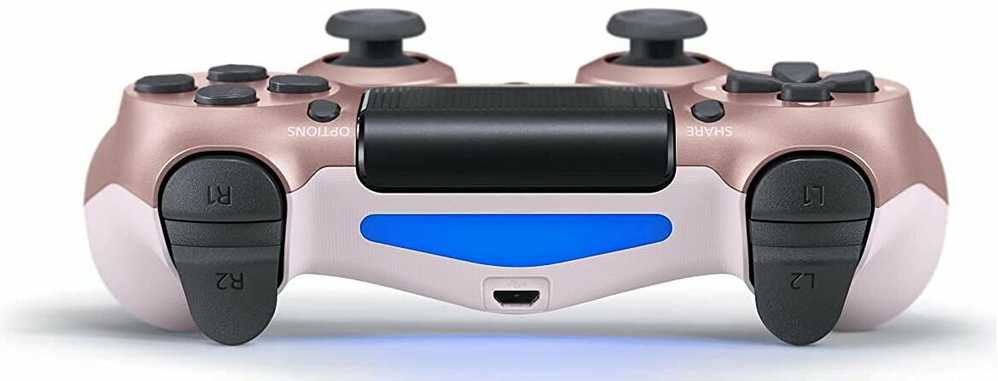 Žaidimų pultelis Games World PS4 Doubleshock 4 V2 bevielis žaidimų pultelis / valdiklis, rožinis, rose auksinis, skirtas PS4 / PS5 / Android / iOS